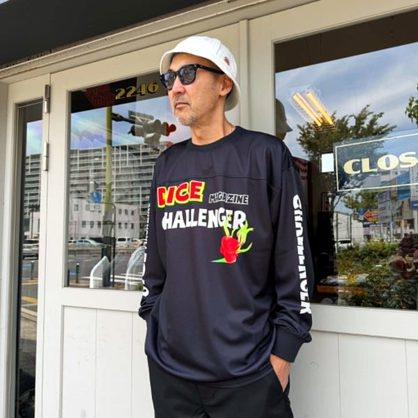 CHALLENGER - L/S DRY DICE TEE - BLACK