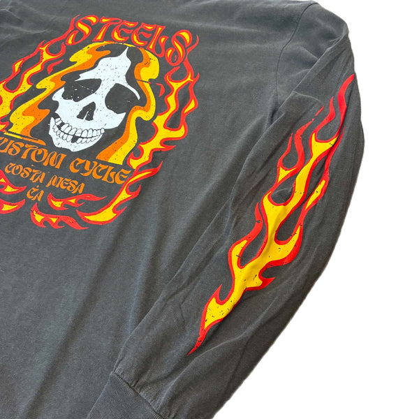STEELS - BURN IT LONG SLEEVE - FADED BLACK