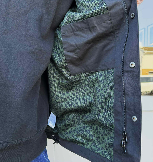 BIGMIKE - DESIGN MESH COACH JACKET - BLACK