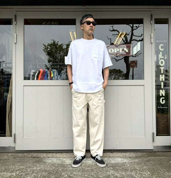 ILL ONE EIGHTY - PLAIN POCKET TEE - WHITE