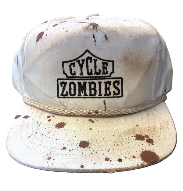 CYCLE ZOMBIES - ORIGINAL VINTAGE  CAP #2 - WHITE