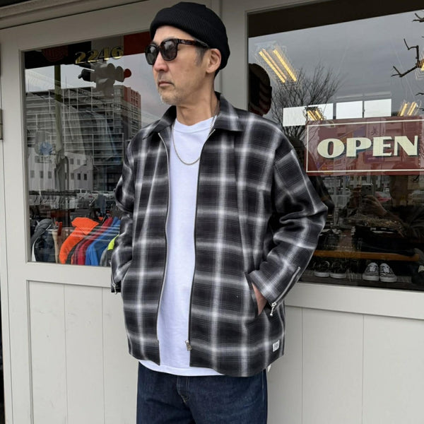 CLUCT - PUEBLO [L/S ZIP SHIRT]  - 05183 - BLACK