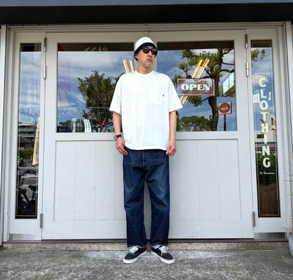 BLUCO - FUNCTION POCKET T-SHIRT -OVERSIZE- WHITE