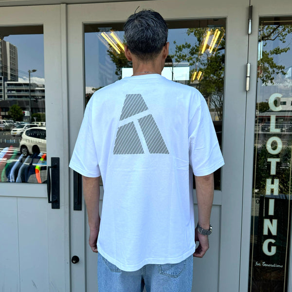 ARMY TWILL - 30/2 OE HALF SLEEVE PRINT TEE_AT - WHITE