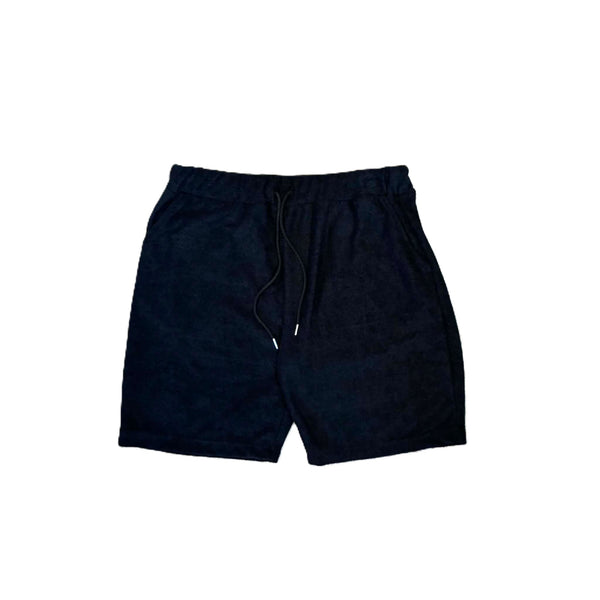 melple - 3.6 PILE SHORTS - BLACK