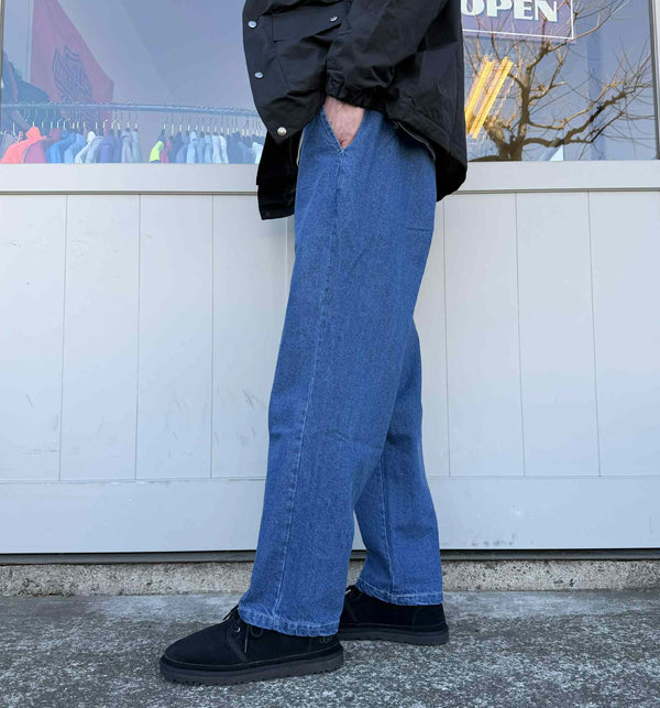 BIGMIKE - DEMIM EASY PANTS - L.INDIGO