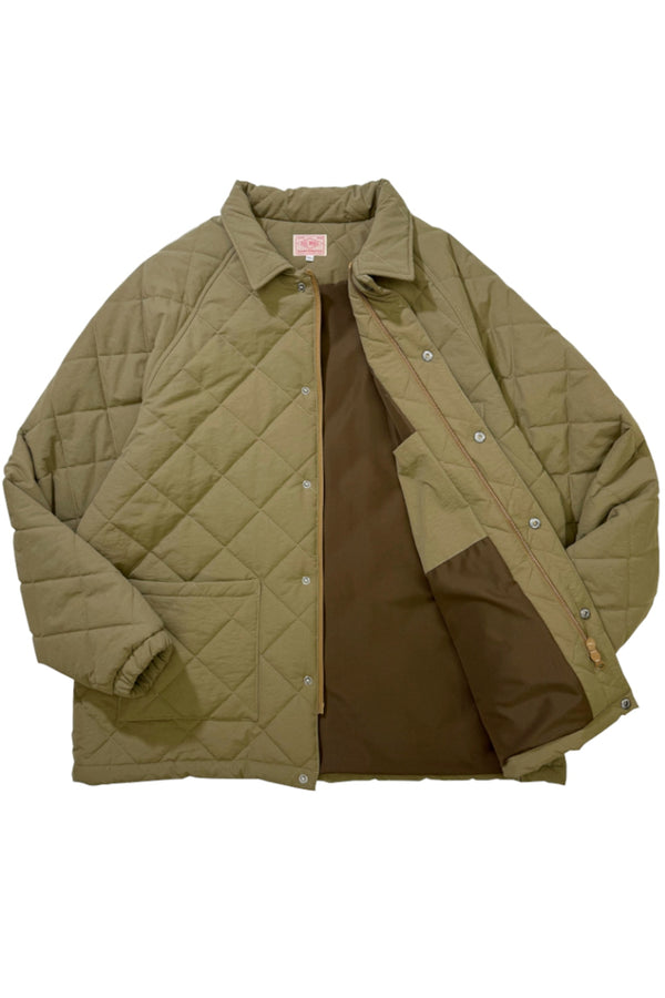 BIGMIKE - QUILTING COACH JACKET - KHAKI