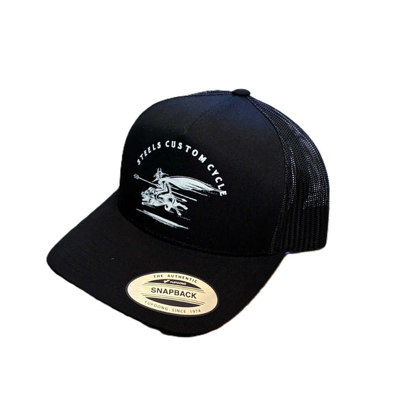 STEELS - DEVIL TRUCKER HAT - BLACK