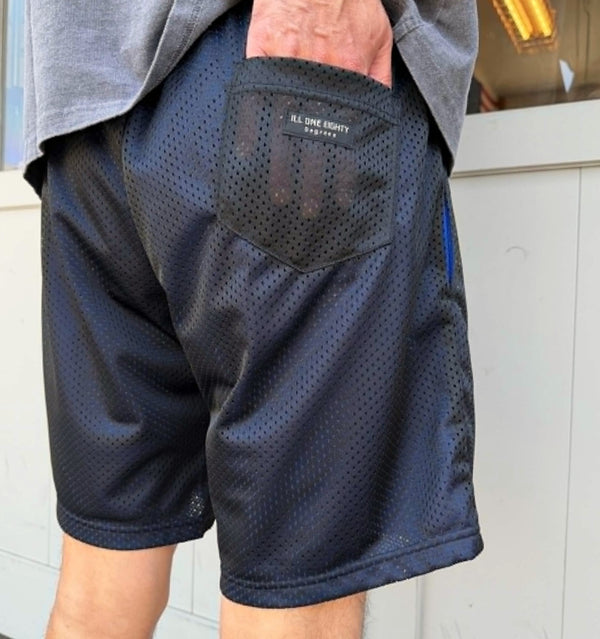 ILL ONE EIGHTY - DOUBLE LAYER SHORTS - BLACK