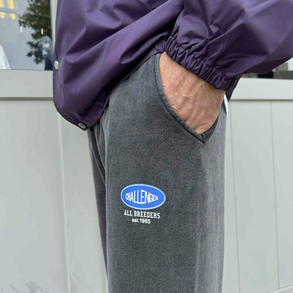 CHALLENGER - CLASSIC LOGO SWEAT PANTS - BLACK