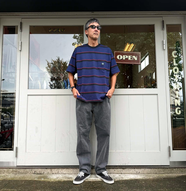 CHALLENGER - S/S AUTHENTIC BORDER TEE - NAVY