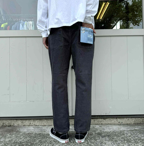 FIVE BROTHER -  CORDUROY EASY PANTS - CHARCOAL