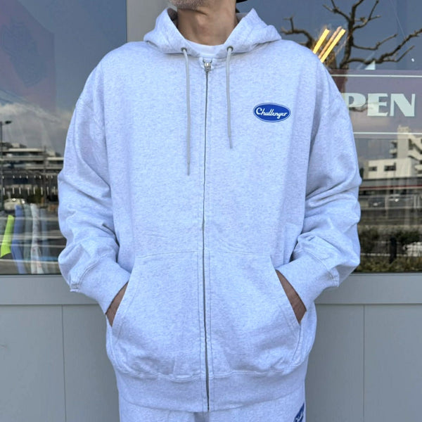 CHALLENGER -BRIGADE ZIP HOODIE - GRAY