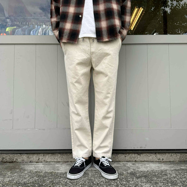FIVE BROTHER -  DUCK EASY PANTS - WHITE