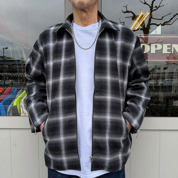 CLUCT - PUEBLO [L/S ZIP SHIRT]  - 05183 - BLACK