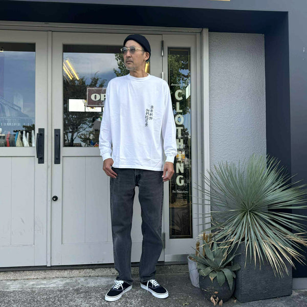 ILL ONE EIGHTY - AMERICAN WAVE  L/S TEE - WHITE