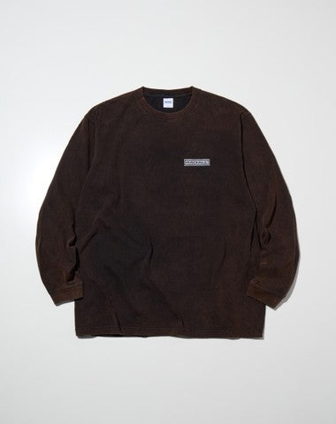 RADIALL - GUIDANCE - CREW NECK T-SHIRT L/S - FADED BLACK