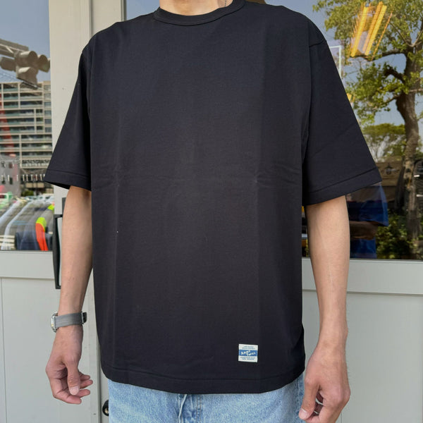 ARMY TWILL - 30/2 OE HALF SLEEVE PRINT TEE_AT - BLACK