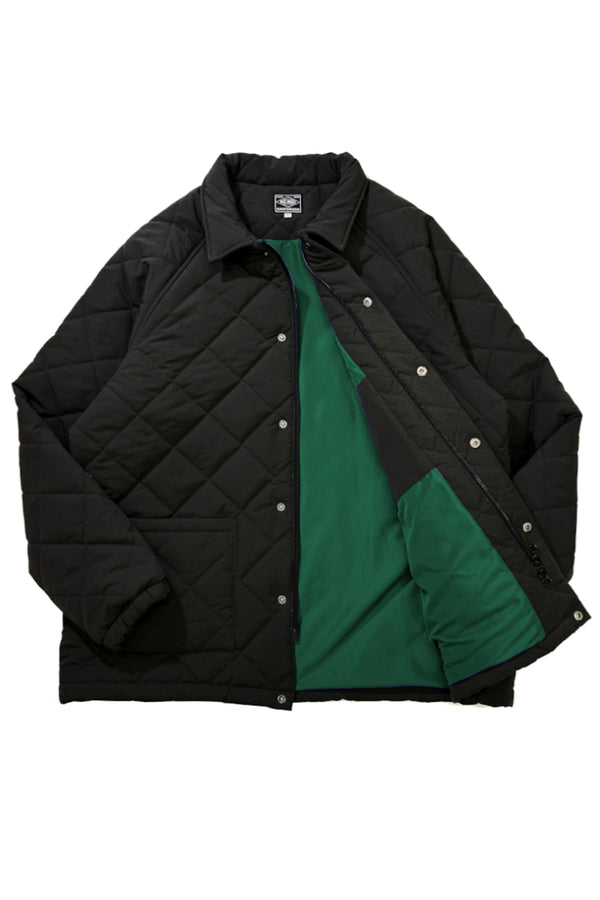 BIGMIKE - QUILTING COACH JACKET - BLACK
