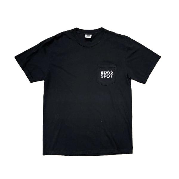 BEAVS SPOT - SHOP POCKET TEE - BLACK