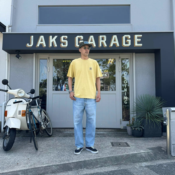 Carhartt WIP - NELSON T-SHIRTS - AIR YELLOW (garment dyed)