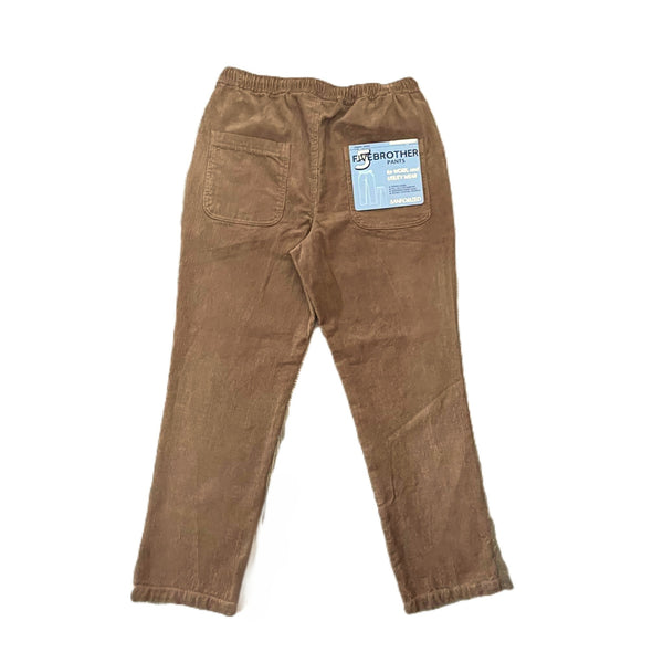 FIVE BROTHER -  CORDUROY EASY PANTS - L.BROWN