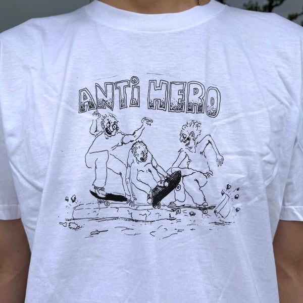ANTIHERO -  CURB PIT SS T-SHIRT - WHITE