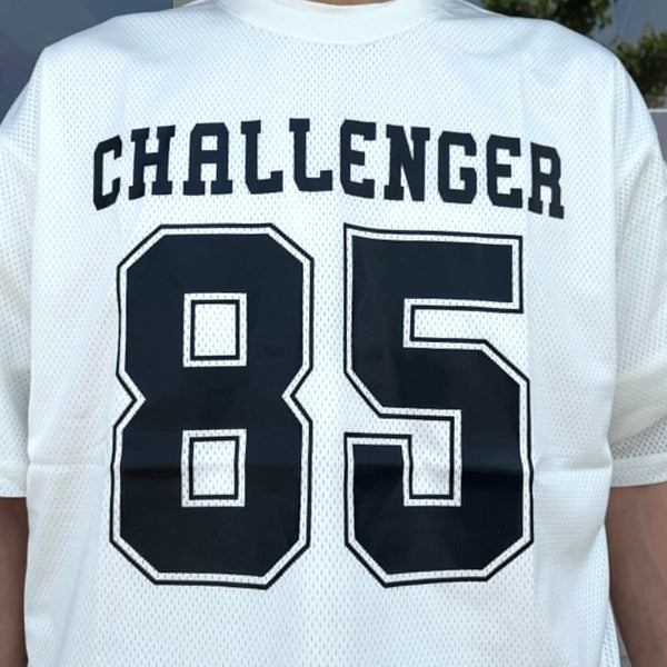CHALLENGER - NUMBERS DRY MESH TEE - WHITE