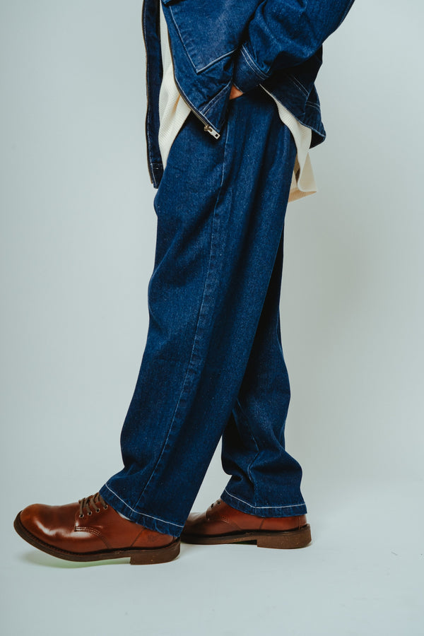 BIGMIKE - DEMIM EASY PANTS - D.INDIGO