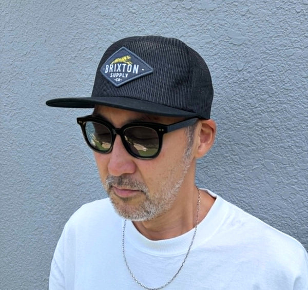 BRIXTON - LEAPER MP ALL MESH TRUCKER HAT - BLACK