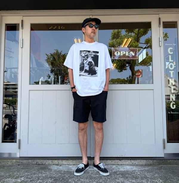 BIGMIKE - FRONT STITCH RIPSTOP EASY SHORTS - BLACK