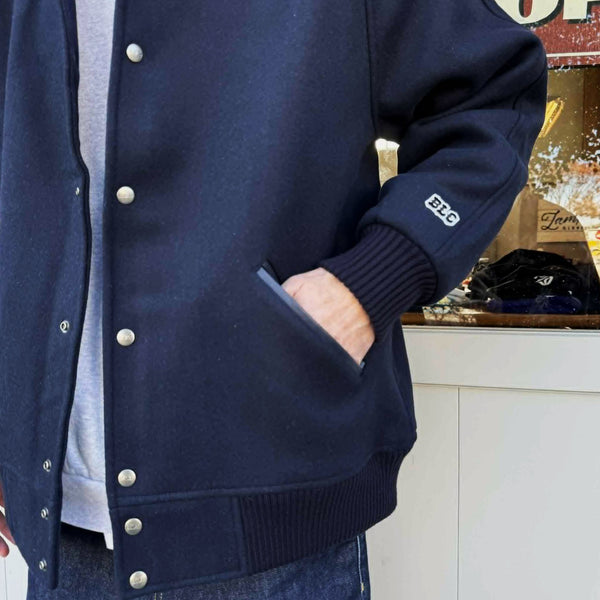 BLUCO - HEAVY MELTON PHARAOH COAT - NAVY