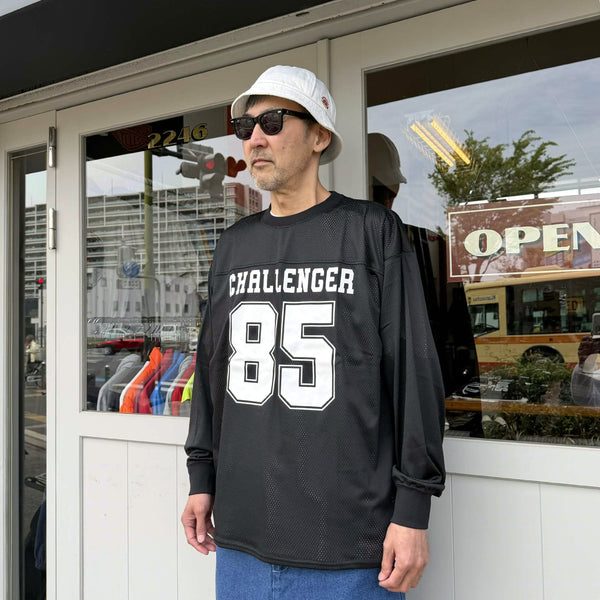 CHALLENGER - L/S NUMBERS DRY MESH TEE - BLACK