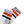 SKATER SOCKS - STRIPE TUBE SOCKS - BLACK - ORANGE