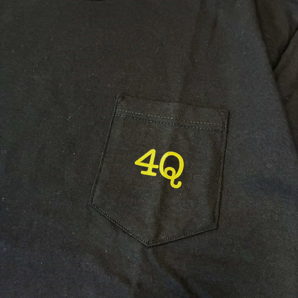 4Q CONDITIONING - SS POCKET TEE -  BLACK