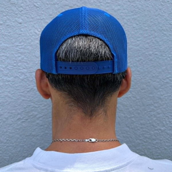 BRIXTON - LEAPER MP ALL MESH TRUCKER HAT - ROYAL