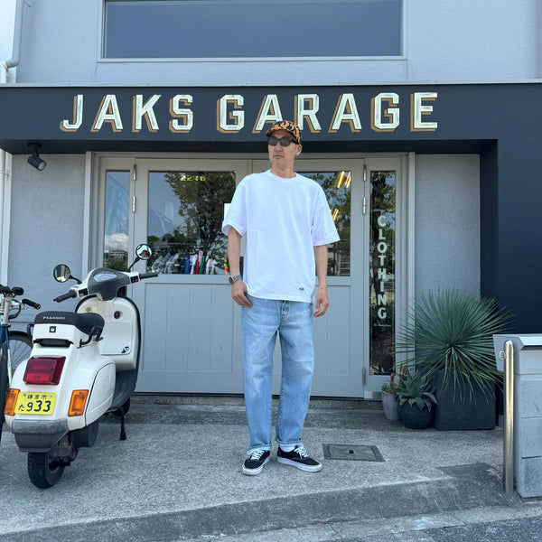 ARMY TWILL - 30/2 OE HALF SLEEVE PRINT TEE_AT - WHITE
