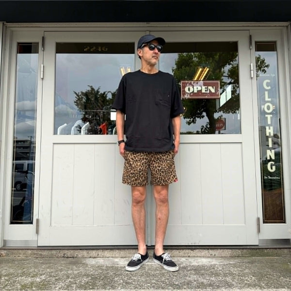 THE HARD MAN - LEOPARD SHORTS - BROWN