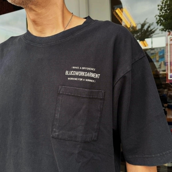 BLUCO - PIGMENT POCKET T-SHIRTS Ticket - BLACK