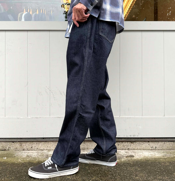 BLUCO - JAPAN DENIM EASY COWBOY PANTS - INDIGO ONE WASH