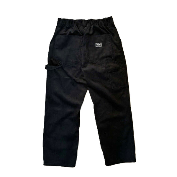 BIGMIKE - CORDUROY PAINTER EASY PANTS - BLACK