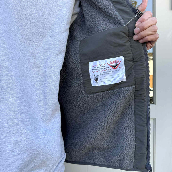 BLUCO - HOODED REFLECTOR JACKET - GRAY