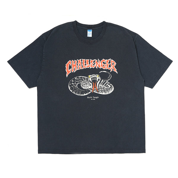 CHALLENGER - PIGMENT SNAKE TEE - PEPPER BLACK