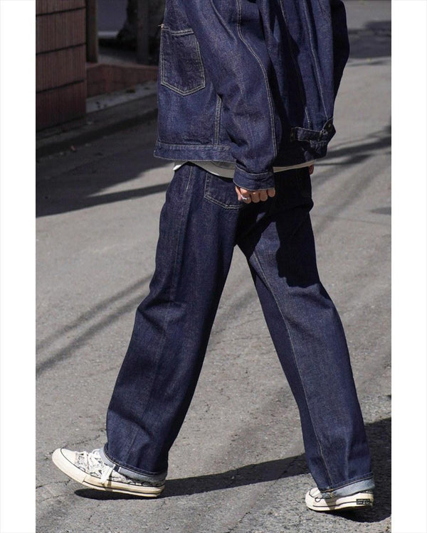 HOUSTON - WWⅡSELVEDGE DENIM PANTS - INDIGO ONE WASH