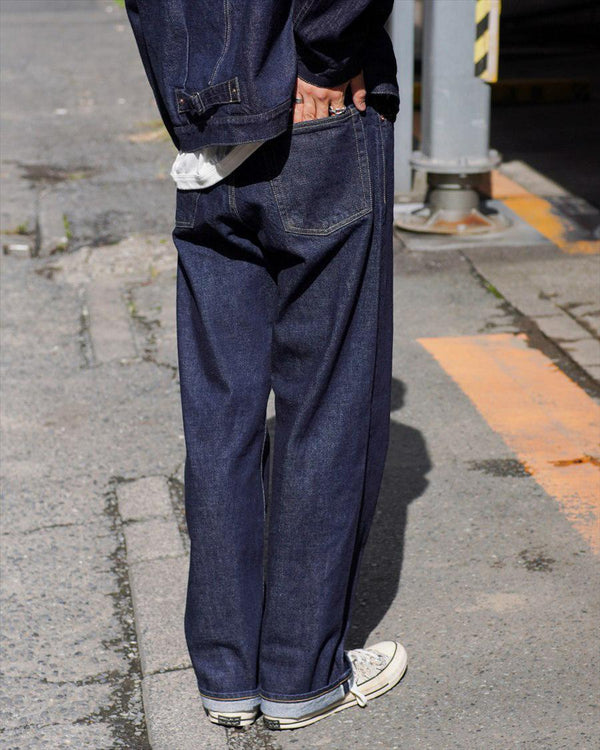 HOUSTON - WWⅡSELVEDGE DENIM PANTS - INDIGO ONE WASH