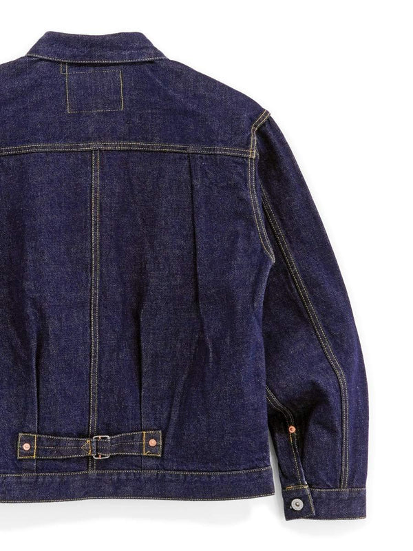 HOUSTON - WWⅡSELVEDGE TRUCKER JACKET - INDIGO ONE WASH