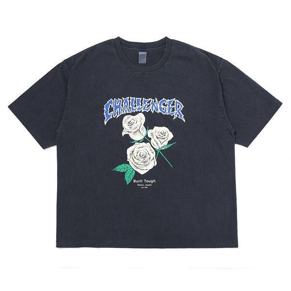 CHALLENGER - PIGMENT ROSE TEE - WHITE ROSE