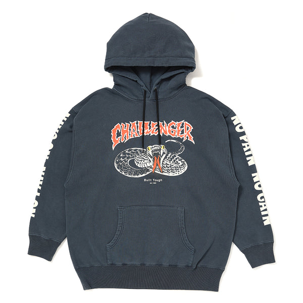 CHALLENGER - SNAKE HOODIE - PAPPER BLACK